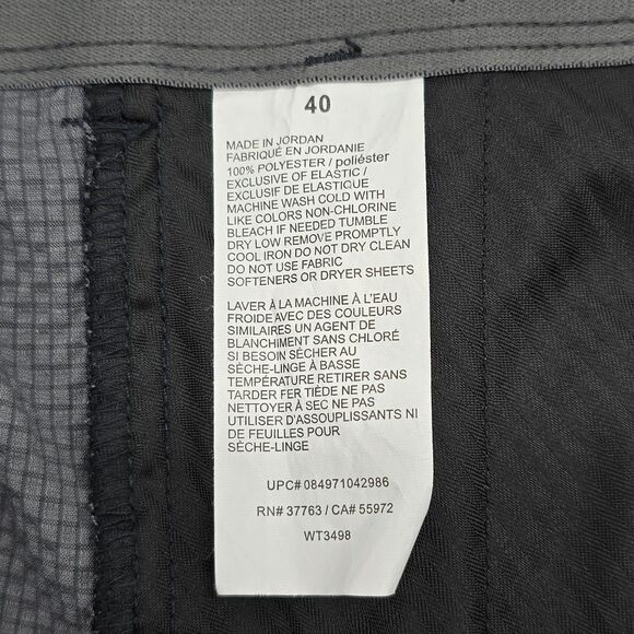 Ben Hogan Golf Shorts Men's 40 Black Gray Palm Leaf Design Flat Front 10" Inseam - Picture 5 of 6